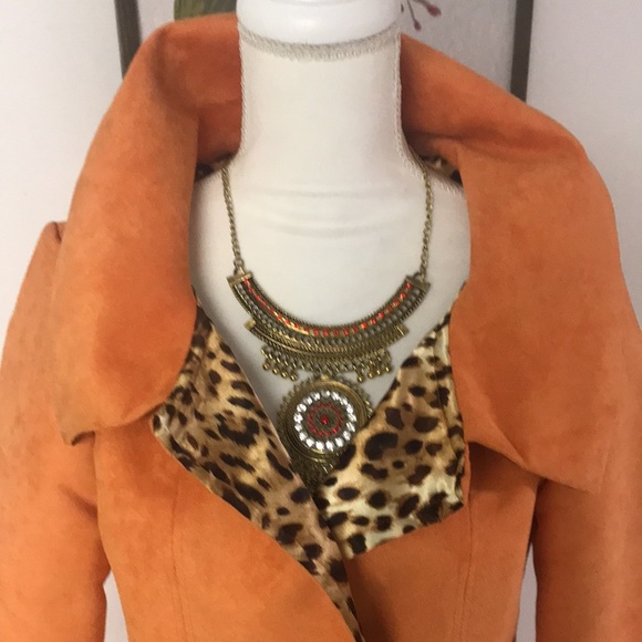 Absolutely amazing spring brushed suede reversible coat - Picture 2 of 12